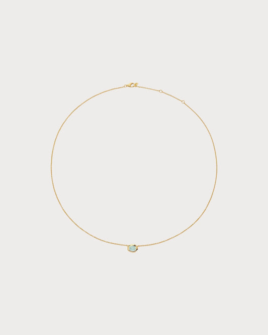 MONICA VINADER Odyssey 18ct Yellow-Gold Vermeil and Aquamarine Necklace(Blue)